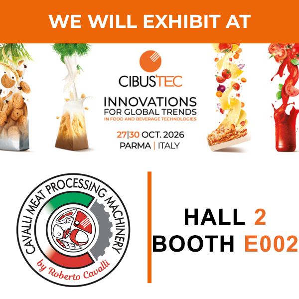 Cibus Tec 2026 – Cavalli Meat Processing Machinery by Roberto Cavalli, Pavelló 2, Estand E002