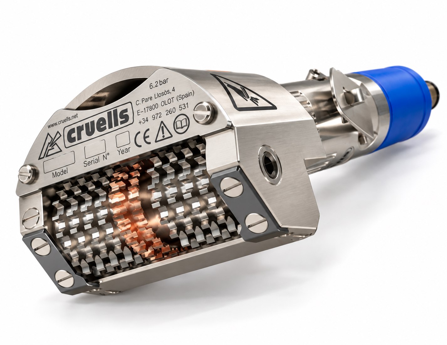 CRUELLS Q-74 Pneumatik-Entschwartungsmaschine für Frischschinken und Frischfleisch